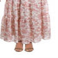 Ralph Lauren Women's Floral Ruffled Maxi Skirt White Size 14
