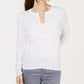 Charter Club Women's Textured Cardigan White Size X-Large