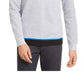Alfani Men's Heathered Pocket Crew Sweatshirt Gray Size Small