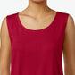 JM Collection Women's Scoop Neck Tank Top Red Size X-Small
