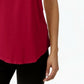 JM Collection Women's Scoop Neck Tank Top Red Size X-Small