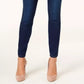 Style & Co Women's Solid Textured Shawl Collar Sweater Blue Size 14
