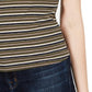 Hippie Rose Women's Juniors Knit Ribbed T-Shirt Black Size Small