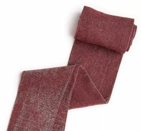 Inc International Concepts Women's Lurex Shine Tights Red Size Small