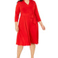 Charter Club Women's Belted Dress RedSize Square 18
