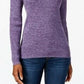 Karen Scott Women's Studded Mock Neck Sweater Purple- Size Small