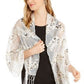INC International Concepts Women's Art Deco Sequin Wrap White Size Regular