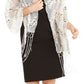 INC International Concepts Women's Art Deco Sequin Wrap White Size Regular