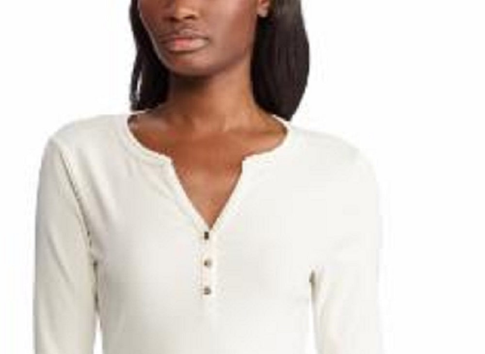 Ralph Lauren Women's Long Sleeve Top White Size Large