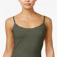 Planet Gold Junior's Aveto Stretch Knit with Adjustable Straps Camisole Green Size X-Large