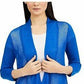 Alfani Women's Blue Lace Knitted Open Cardigan Sweater Blue Size X-Small