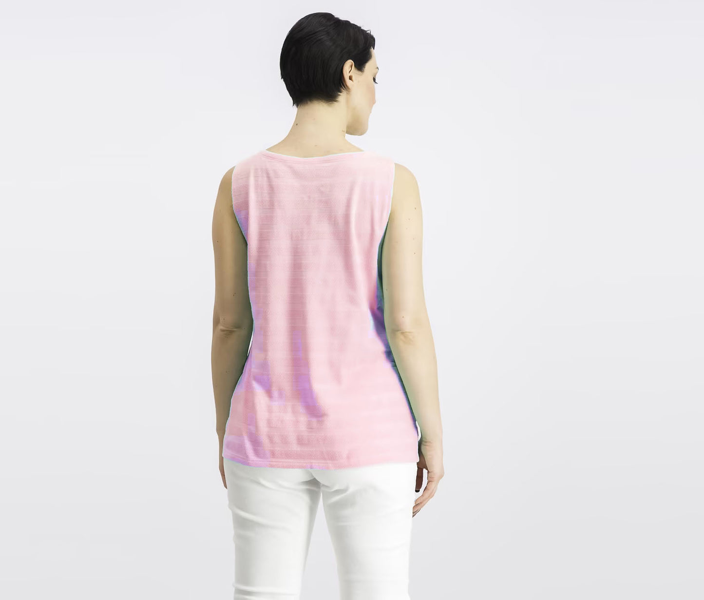 Charter Club Women's Textured Cotton Tank Top Pink Size Large