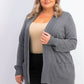 Karen Scott Women's Plus Size Open-Front Cardigan Grey Size 0X