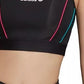 Adidas Originals Women's Layered-Look Racerback Cropped Top Black Size Medium