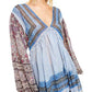 Free People Women's Aliyah Printed Tunic Blue Size X-Small
