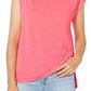 Calvin Klein Women's Performance Cap Sleeve Crisscross Back T-Shirt Pink Size X-Large