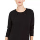 32 Degrees Women's Long Sleeve Top Black Size X-Small