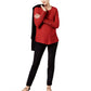 Alfani Women's Ribbed Snap Detail Sweater Red Size XX-Large