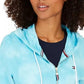 Tommy Hilfiger Women's Cotton Tie Dyed Hoodie Blue Size Small