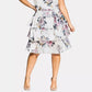 City Chic Women's Trendy Plus Summer Love Dress White Size 18W