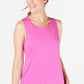 Ideology Women's Mesh Tank Top Pink Size XX-Large