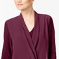 Alfani Women's Surplice Top Bordeaux Size XX-Large