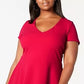 B Darlin Women's Trendy Plus Size Bow-Back Skater Dress Red Size 16