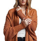 Alfani Women's Petite Drape-Front Cardigan Brown साइज़ पेटीट स्मॉल