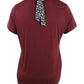 Maison Jules Women's Tie-Back Solid T-Shirt Red Size X-Large