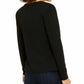 INC International Concepts Women's V-Neck Hardware Top Black  Size Medium