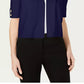 JM Collection Women's Open-Front Toggle-Sleeve Cardigan Blue Size Small