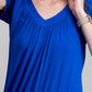 JM Collection Women's Blouson T-Shirt Blue Size X-Small