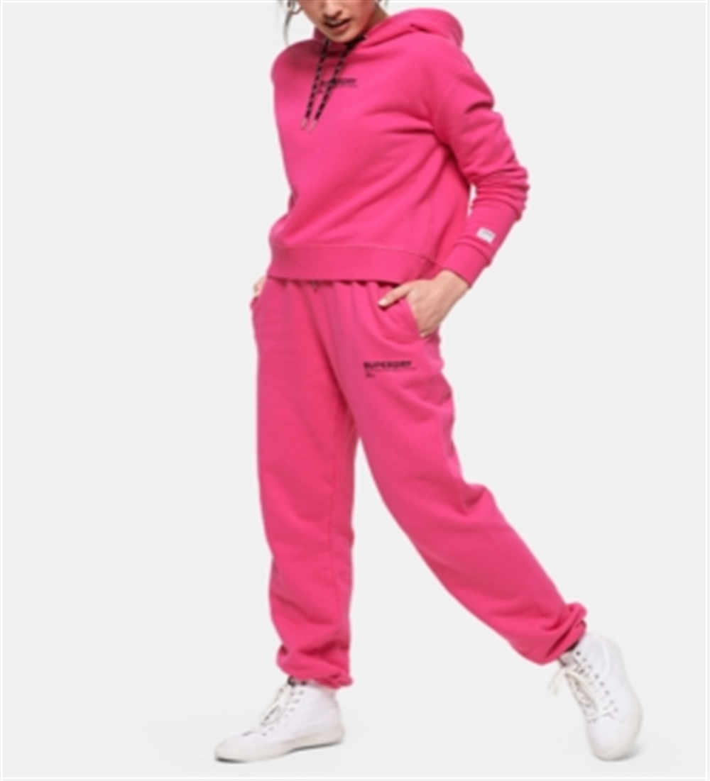 Superdry Women's Cotton Elissa Jogger Pants Pink Size 12