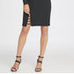 DKNY Women's Beaded Cut Out Sheath Dress Black Size 2