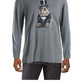 Club Room Men's Bulldog Tuxedo Graphic Crewneck T-Shirt Gray Size XX-Large