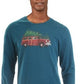 Club Room Men's Woodie Wagon Holiday Party T-Shirt Green Size XX-Large