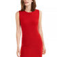 Maison Jules Women's Sleeveless Sweater Dress Red Size X-Large