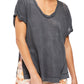 Free People Women's Under The Sun Shirt Black Size Small