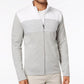 Alfani Men's Colorblocked Full Zip Jacket Gray Size XX-Large