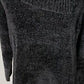 Karen Scott Women's Envelope Neck Chenille Sweater Grey Size P/SM