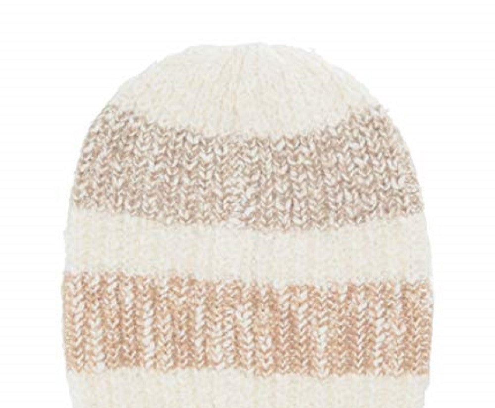 Free People Women's Cozy Stripes Beanie White Size Regular