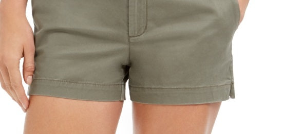 Style & Co Women's Chino Shorts Green Size 18
