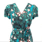 INC International Concepts Women's Puff Sleeve High Low Dress Green Size 6