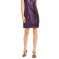 Trina Turk Women's Sequined Sleeveless Halter Above The Knee Cocktail Shift Dress Black  Size XX-Large