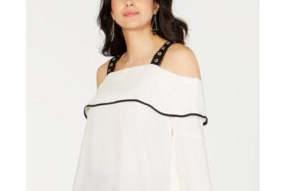 Thalia Sodi Women's Off The Shoulder Top White Size Medium