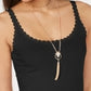 Style & Co Women's Lace Trim Tank Top Black Size Petite S