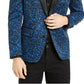 INC International Concepts Men's Metallic Slim Fit Sportcoat Blue Size XXB