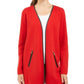 Charter Club Women's Overcoat Jacket Red Size Petite L