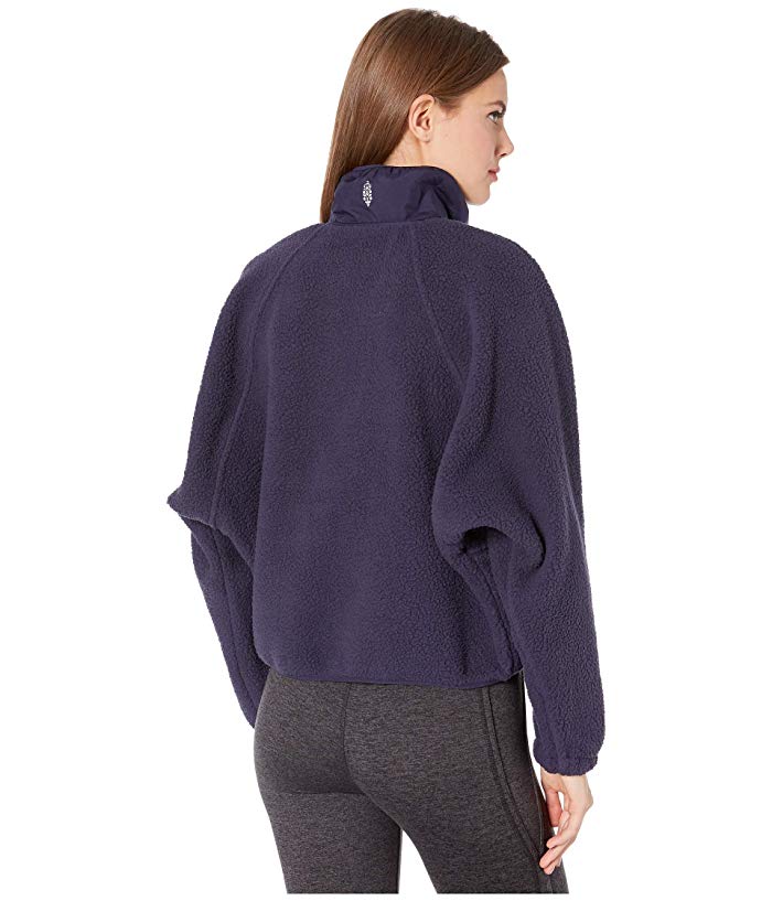 Free People Women's Hit The Slopes Jacket Blue Size Large