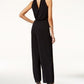Thalia Sodi Women's Chain Neck Jumpsuit Black  Size XXL
